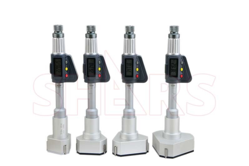 1.968-3.937" Electronic Three-Point Internal Micrometer .00005" New R]