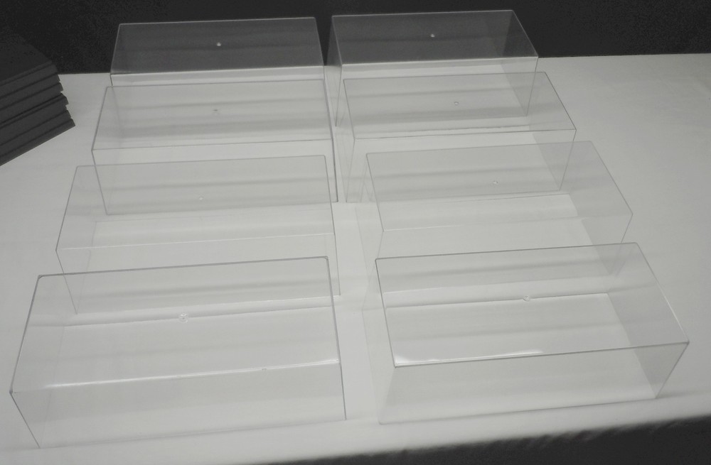 8 Enor Model Car Stackable Clear Display Show Case 1/18 Or Smaller #1027 Used