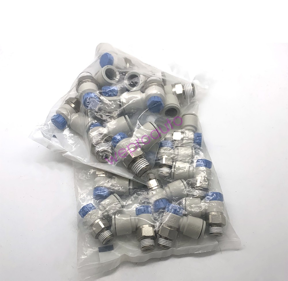 10PC SMC AS2211F-02-06SA Speed Controller One Touch Fitting Push Lock Elbow ✦KD
