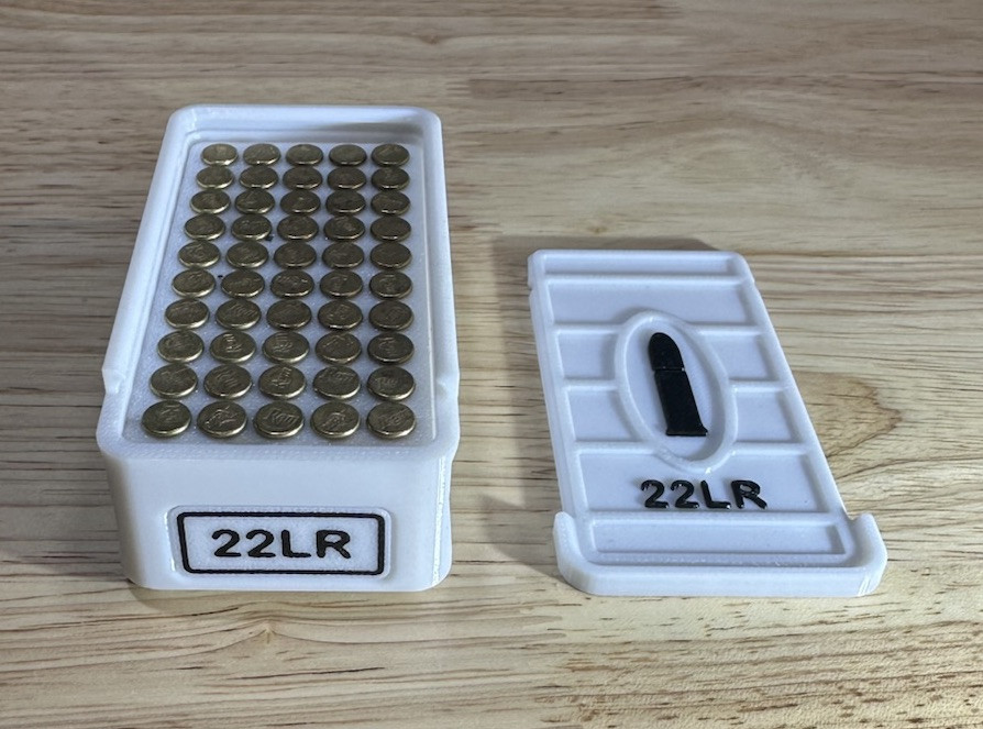 Stackable 22LR Ammo Box 50rd Capacity (3 Pack)