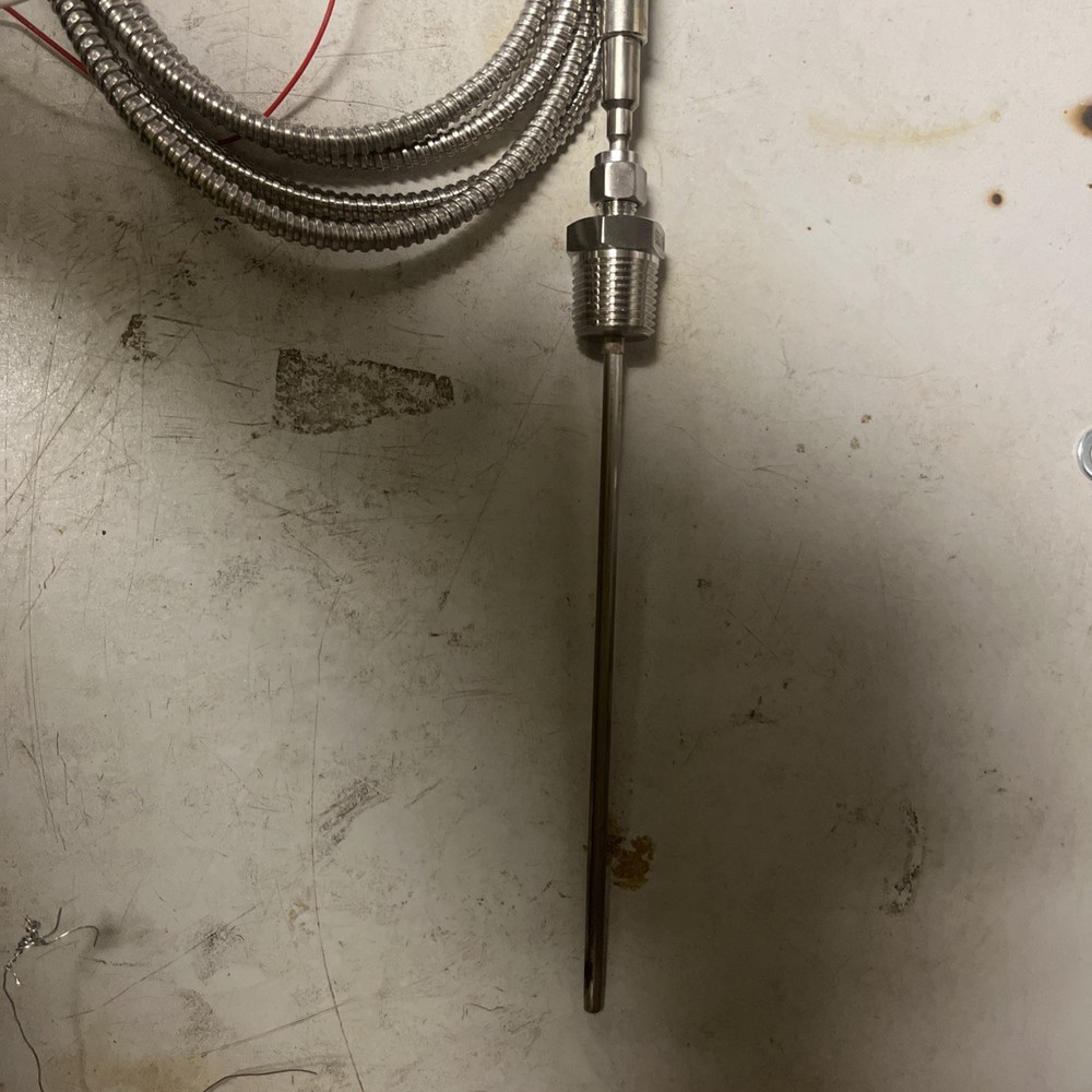6 Inch Stem Type J Thermocouple Temperature Probe