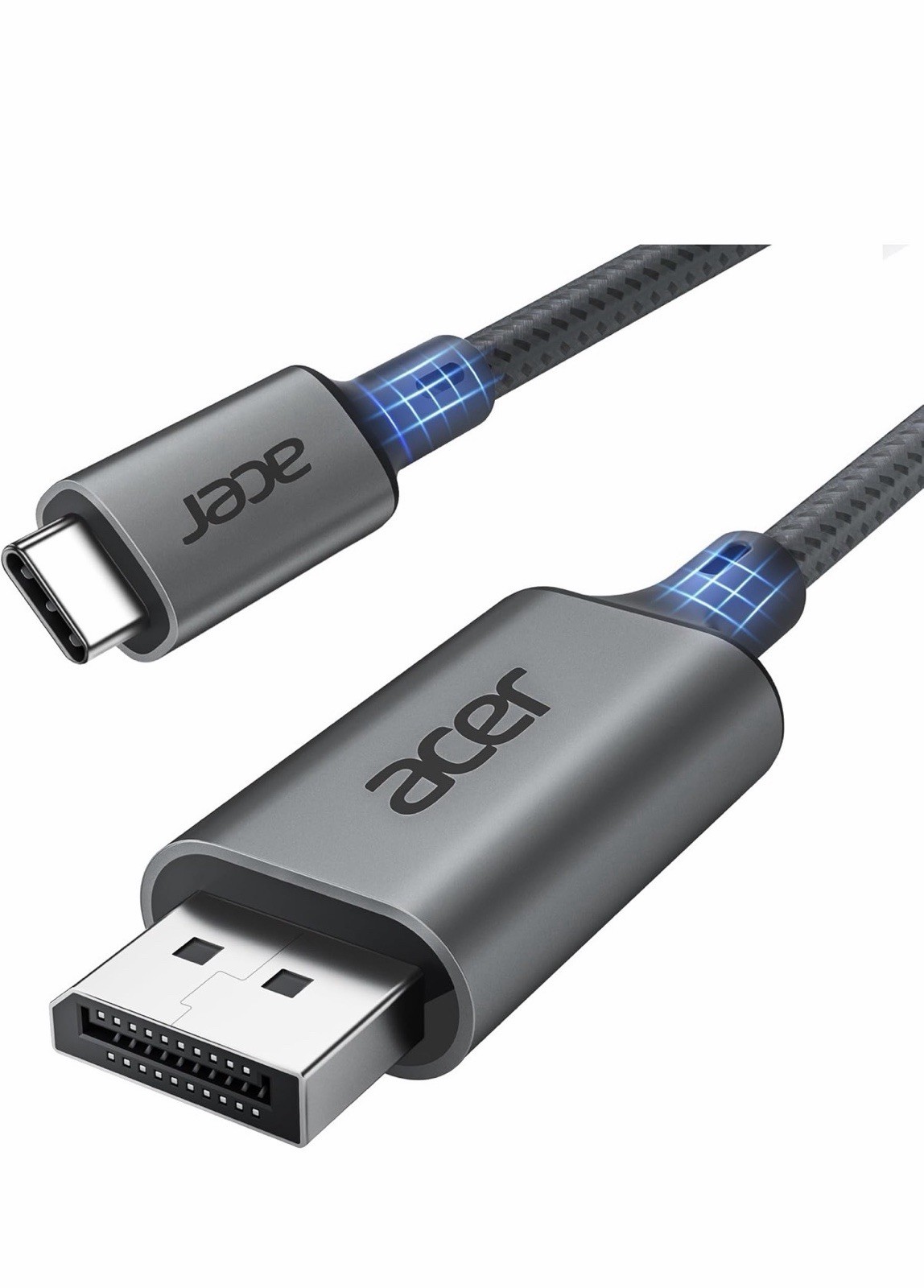Acer USB C to Displayport Cable 6.6 FT (4K@60HZ 2K@165Hz), Type-C to Displayport