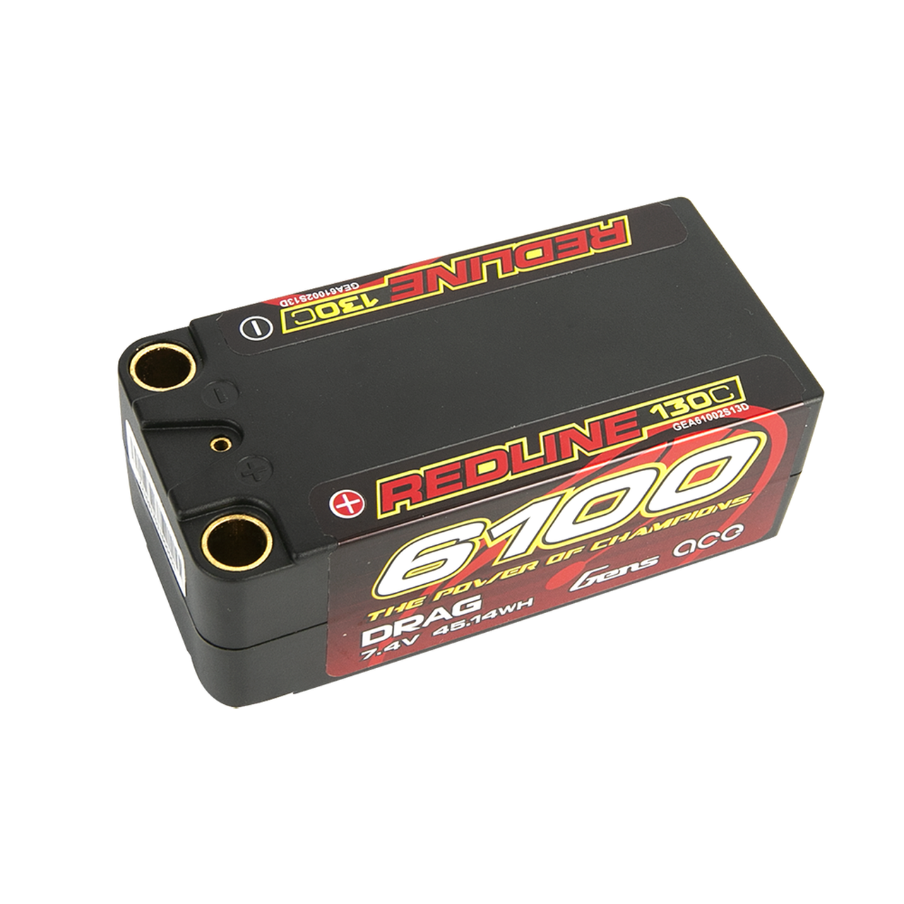 Gens Ace 7.4V 130C 6100mAh 2S Shorty Lipo Battery HardCase For 1/8 1/10 RC Car