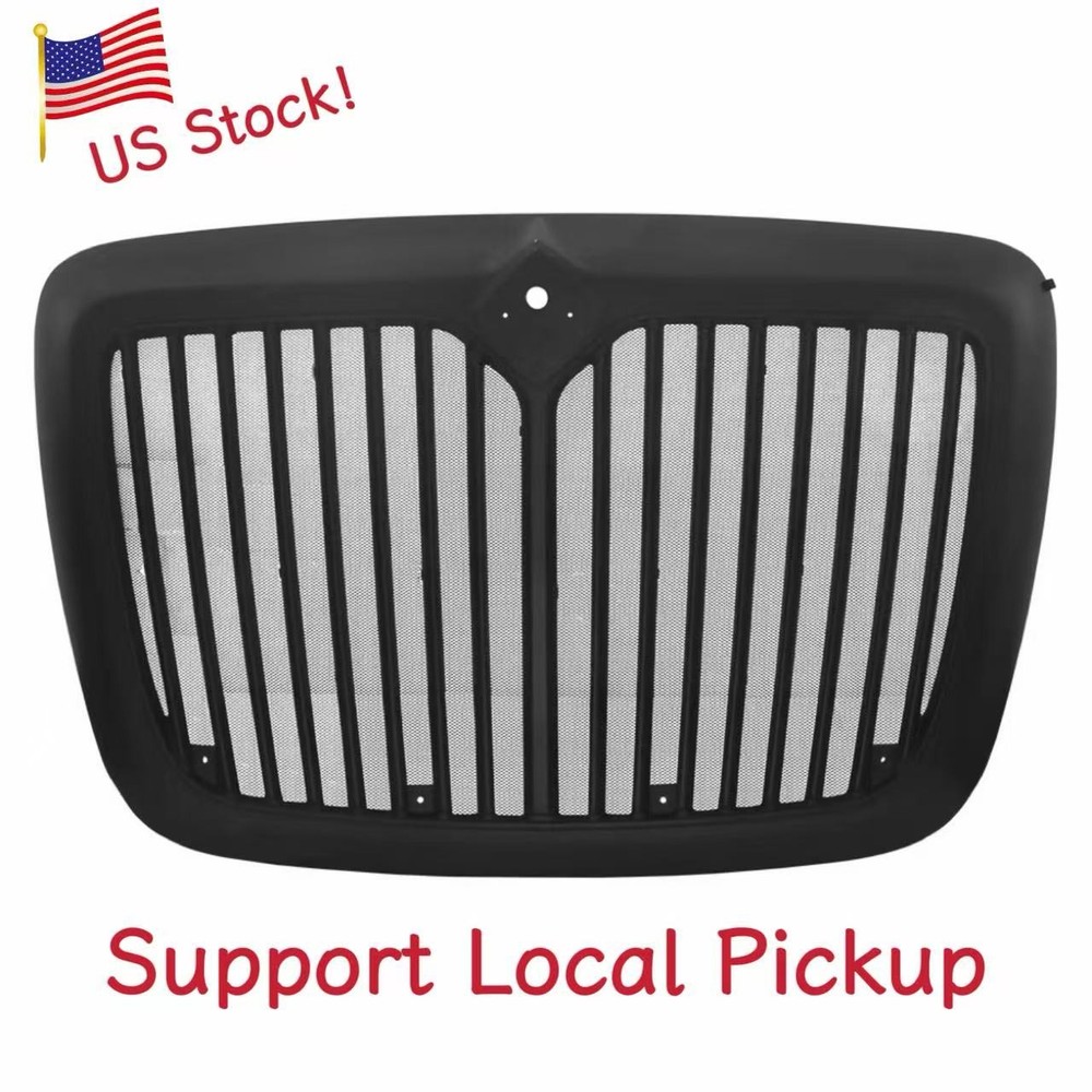 Fit  2008-2018 International Prostar Black Grille Grill With Bug Screen