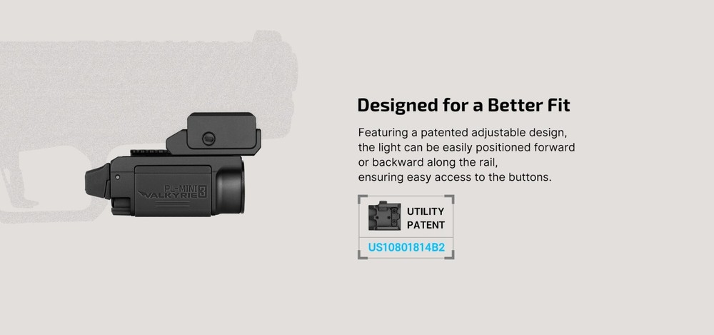 Olight PL-MINI 3 Valkyrie 600 Lumen Rechargeable Rail Mount Flashlight