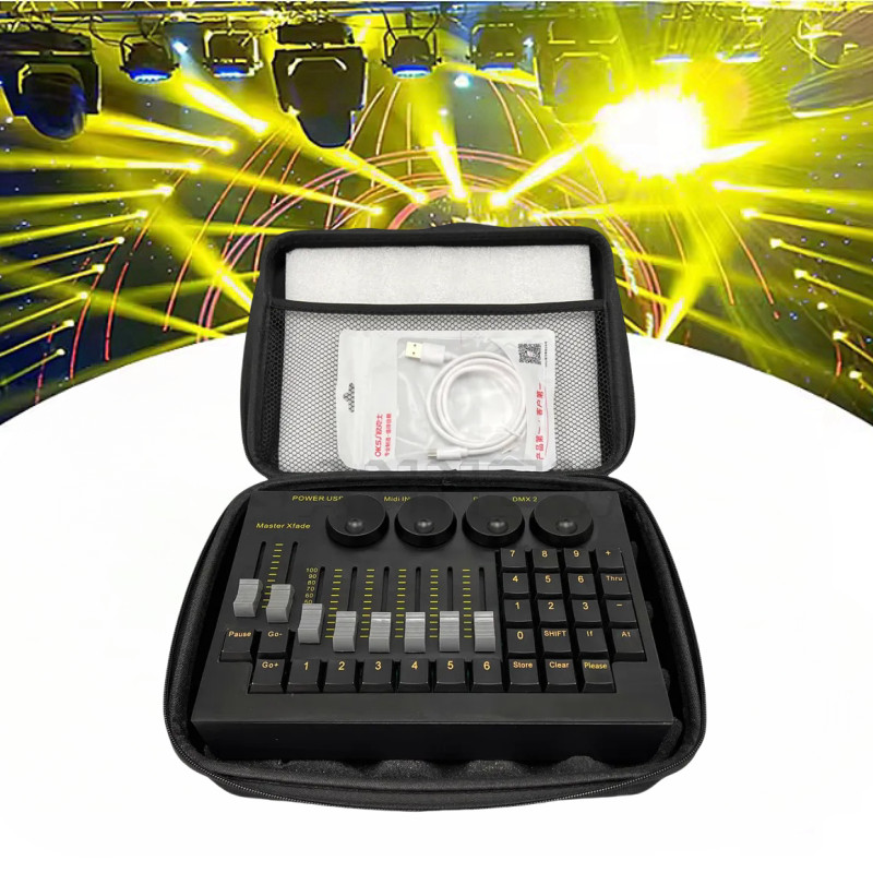Command Wing Mini DMX Controller Par Stage Lights Console for Carry Bag