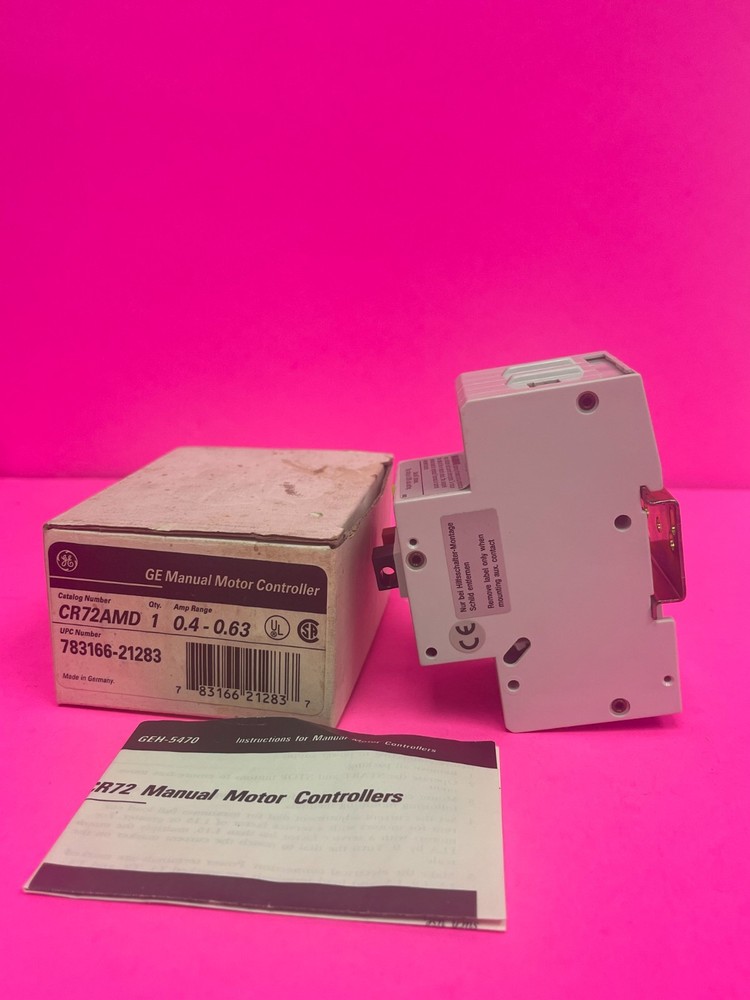 GE CR72AMD Manual Motor Controller 0.4-0.63A