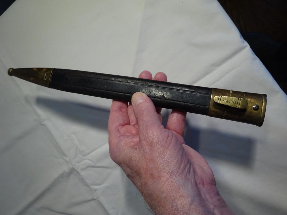 WWI C1908 Pattern "WEYERSBERG KIRSCHBAUM & CO.Cie BAYONET/SCABBARD"Nice Original
