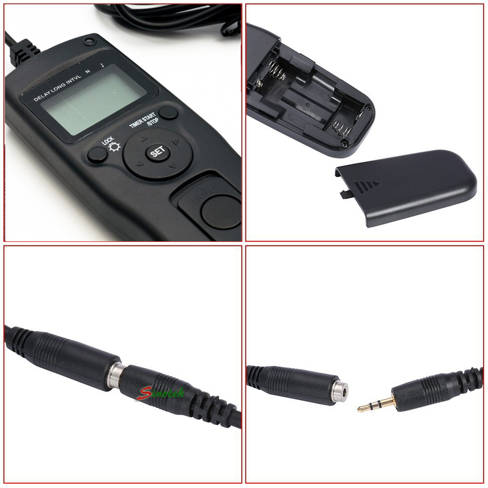 Timer Remote Control Cable Cord For Canon EOS 5D Mark II III 6D 7D DSLR Camera