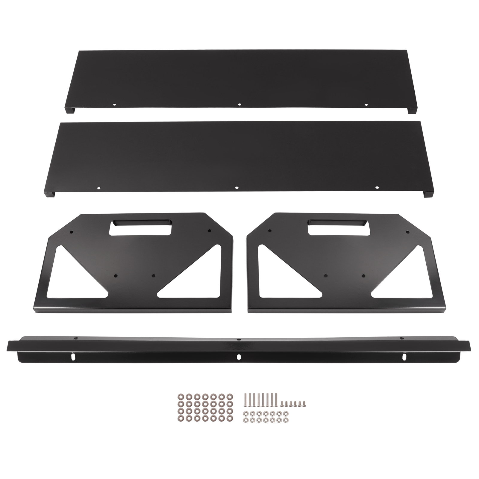 V-Shaped Livestock Feeding Trough 45'' Hay Feeder Black for Goats Calves Horses