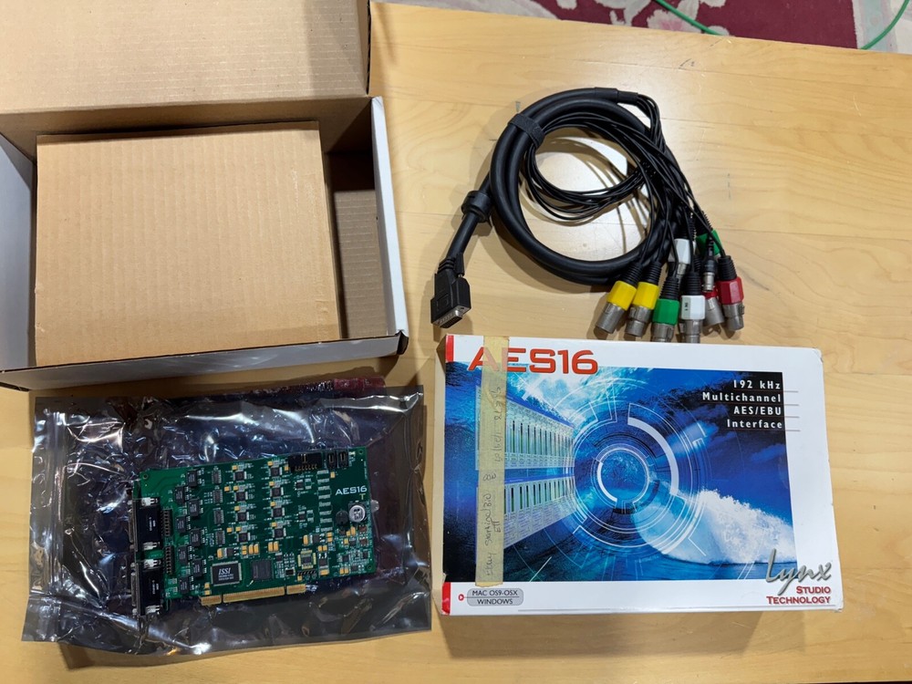 Lynx AES16-G with the cable, original box