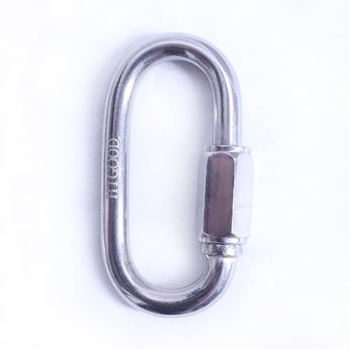 2.3 Inch 304 Stainless Steel Carabiner and Stainless Steel Chain Quick 2.3inch