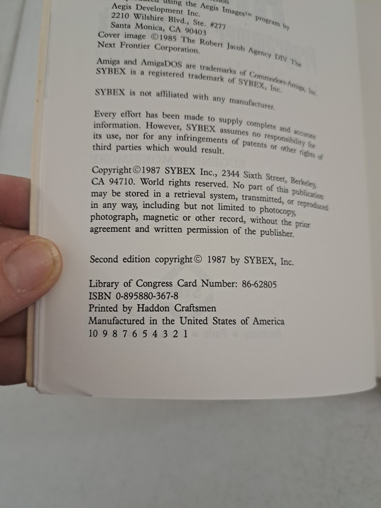 VTG 1987 2nd Edition-Amiga Programmer's Handbook-Mortimore Volume 1