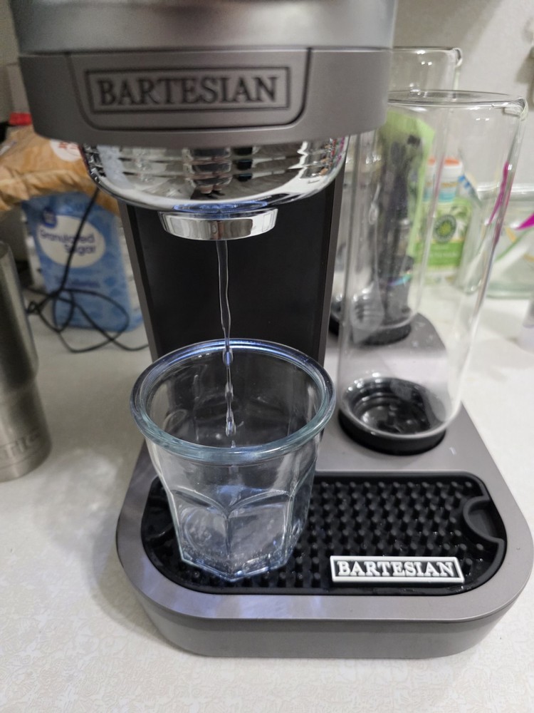 Bartesian Duet 55310 Electric Cocktail Machine Disposable Unit Gray Black Chrome