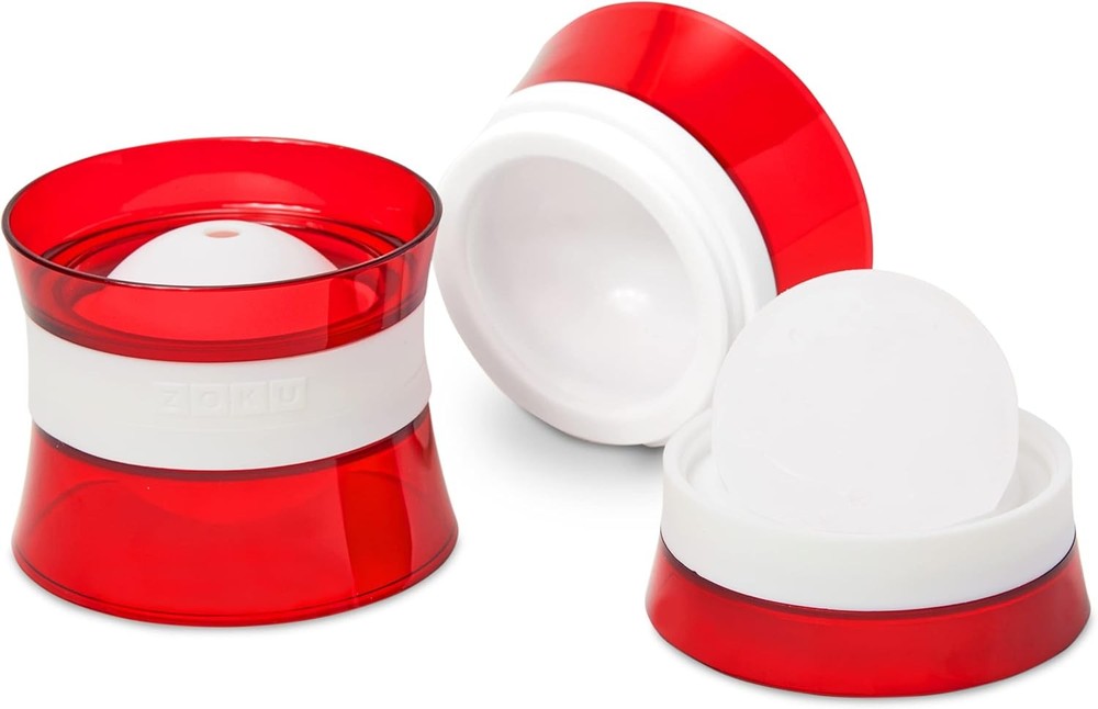 Zoku Silicone Ice Sphere s, Staable 2.5-Inch Ice Ball Maker, Keep