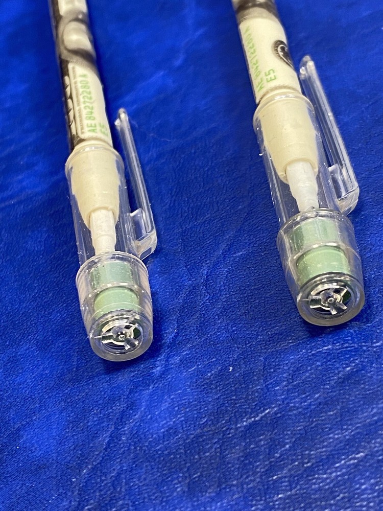 Lot of 2 Multi-Point Pencils Non-Sharpening Disposable Stacking Push Point Write