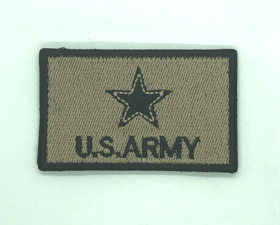 U.S. Army Tactical Patch Hook And Loop Star 3.2X 2" Hat Jacket US