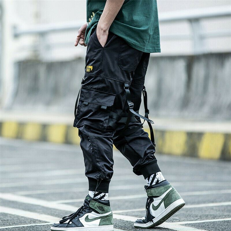 Niepce Kaisha Cargo Jogger Asian Japanese Streetwear Matte Black Pants