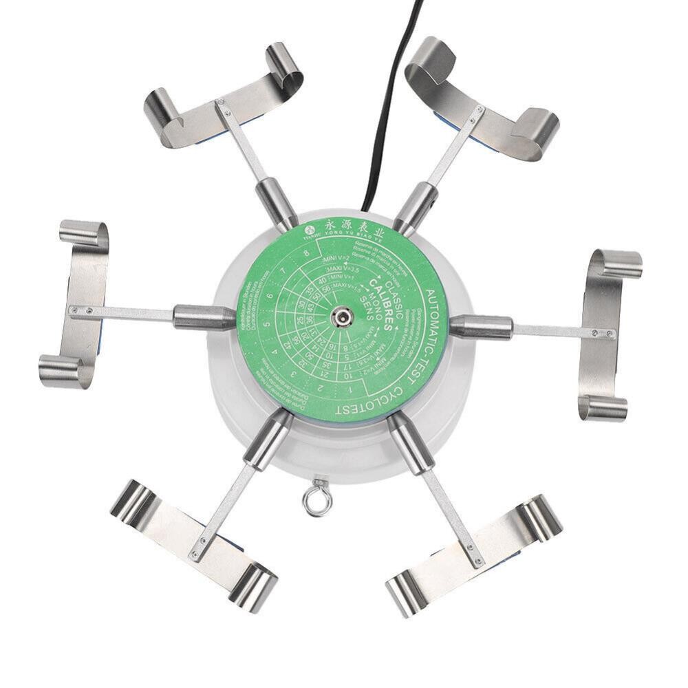 Automatic Watch Winder Watch Test Machine with 6 Hanging Stand Green ╏
