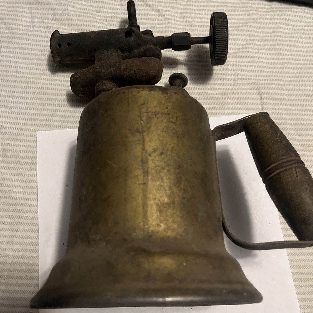 Vintage Brass Blow Torch Untested