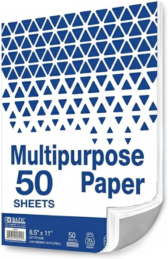 Biodegradable 50 Sheet Multipurpose Printer Paper – Ideal for Reports & Memos