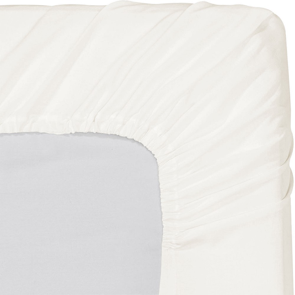 Noble Egyptian Cotton Deep Pocket Bedding Sheets Select Size Ivory Solid
