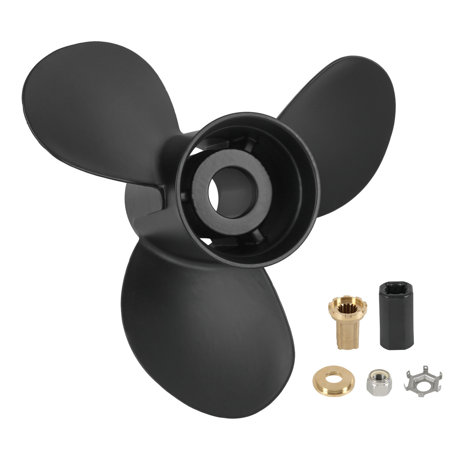 Boat Propeller 13.25"x 17 Pitch for Mercury 48-77344A45 40-140 HP OEM 13-1/4x17P