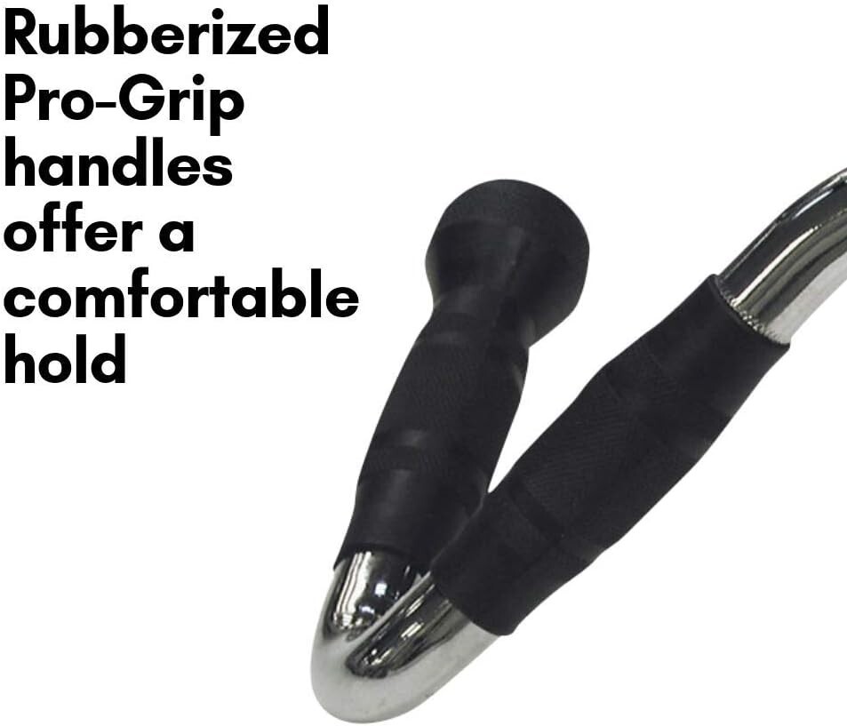 Body-Solid Pro-Grip Multi Bar Cable Machine Attachment with Rubber Grips