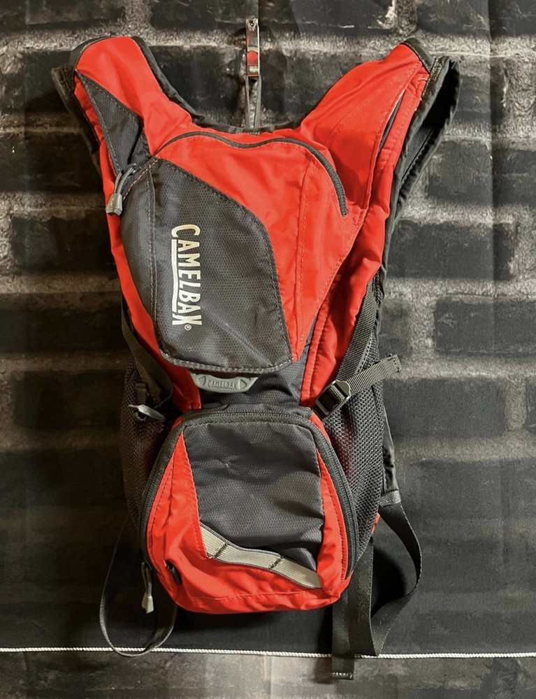 Camelbak Red Black 2 Pocket Hydration Backpack No Bladder