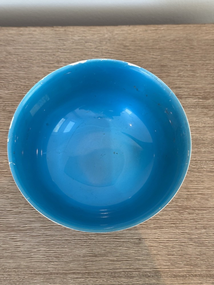 Reed & Barton 1120 Silver Plated Bowl Blue Interior 6 Inch