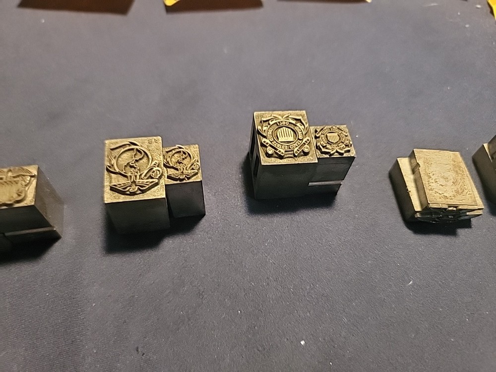 Military Letter Press Printing Blocks