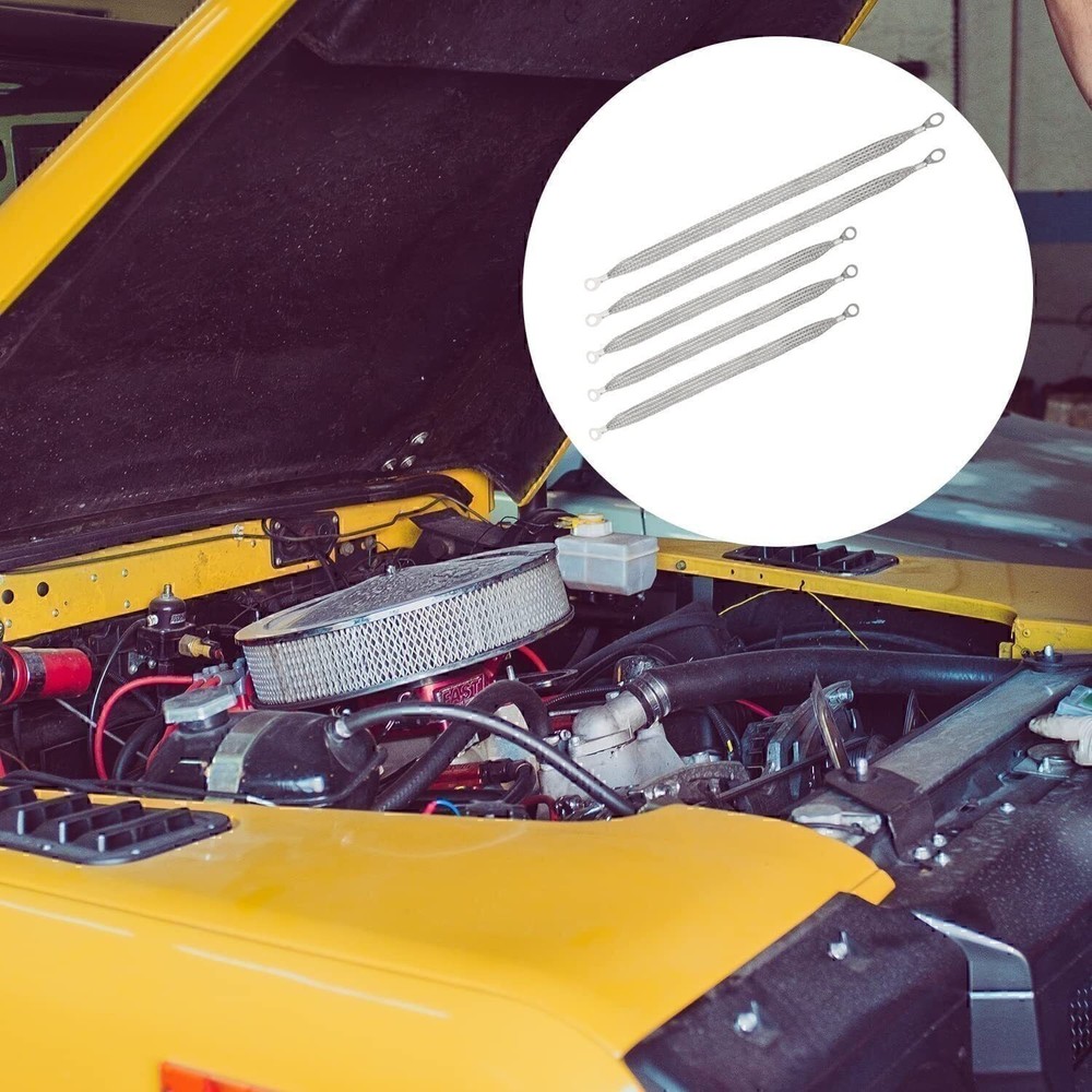 Braided Tinned Copper Cable 5PCS Universal Car Engine Ground Strap