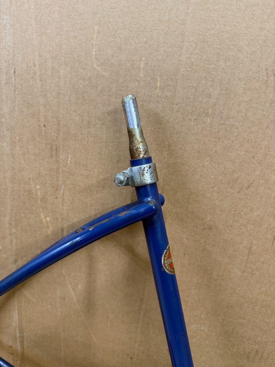 Schwinn Blue Ladies 26" Panther Bicycle Frame Set & Tank 1950