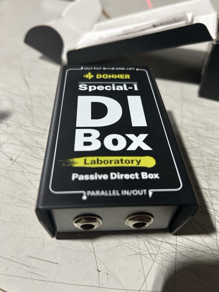Donner Special-Ⅰ Professional High-Performance Passive DI-Box Unit Hum BLACK