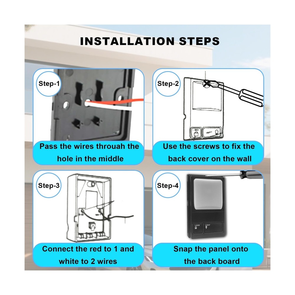 2 for LiftMaster Garage Door Opener,Multifunction Control Panel Com... Fast Ship