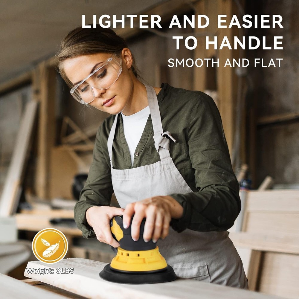 Electric Random Orbital Sander Brushless 350W 3A Multi-function Ks-02-150-5.0