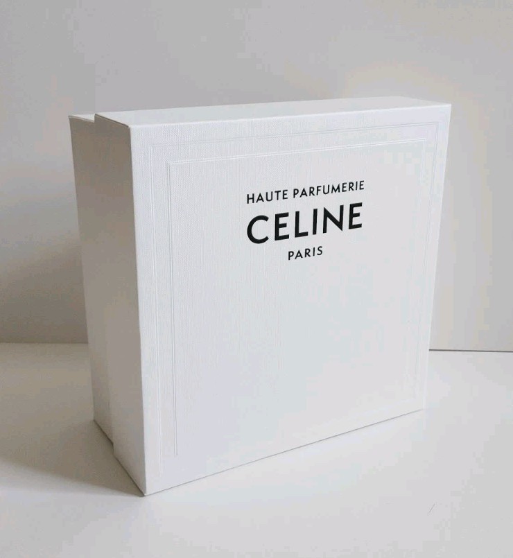 CELINE GIFT BOX, PROP, STAGING, DISPLAY WHITE BLACK
