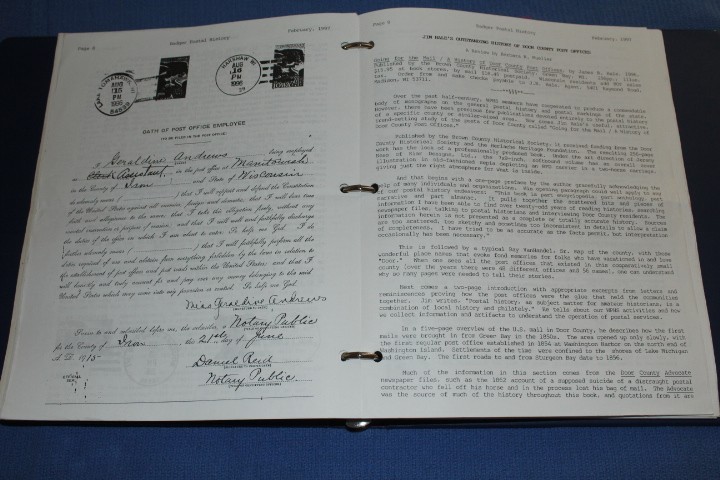 Wisconsin Badger Postal History Journal approx 1991 1999 BlueLakeStamps Useful!
