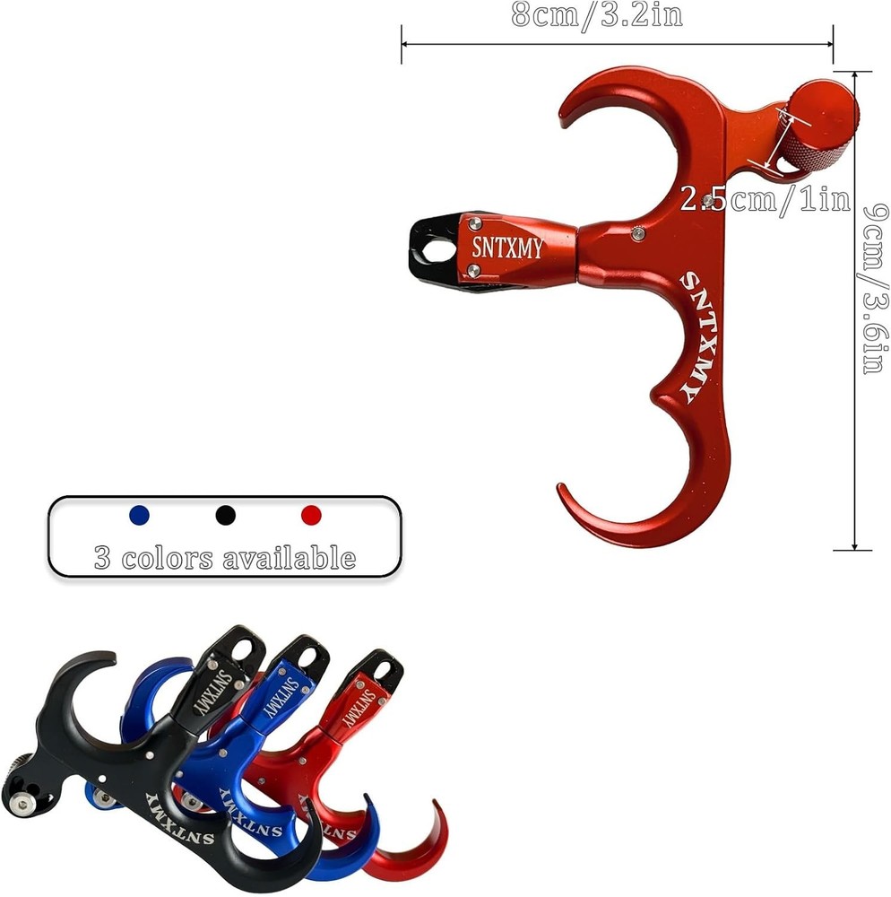 Durable Aluminum 4 Finger Thumb Release Trigger for Instant Arrow Release