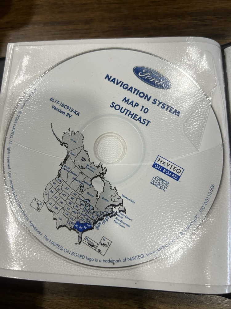 Ford NAVIGATION SYSTEM 2005 Map Disc 11 Disc SET 6L1T-18C912-AA