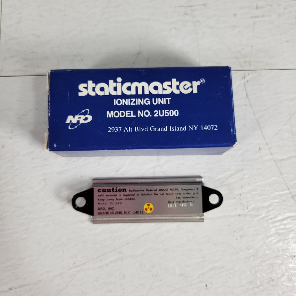 NRD 2U500 Staticmaster Static Eliminator Ionizing Cartridge Self Unit Powered