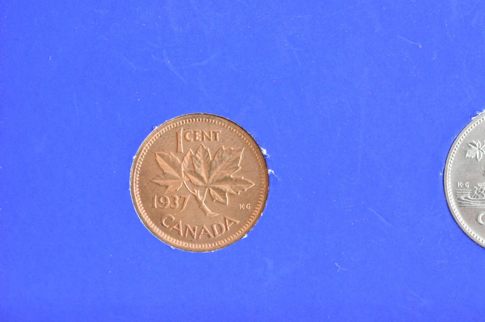 1937 Canada Specimen Coin Set -Great Condition box!