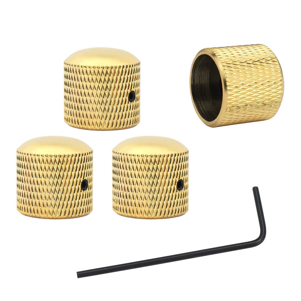 10Pcs Guitar Knobs Metal Dome Volume Tone Control Knobs for Electric Guitar Bass