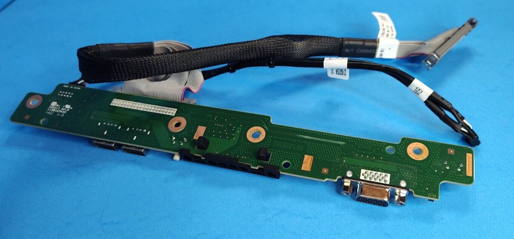 Dell PowerEdge R220 Server Front Input I/O VGA USB Control Panel w/Cables 59K4P