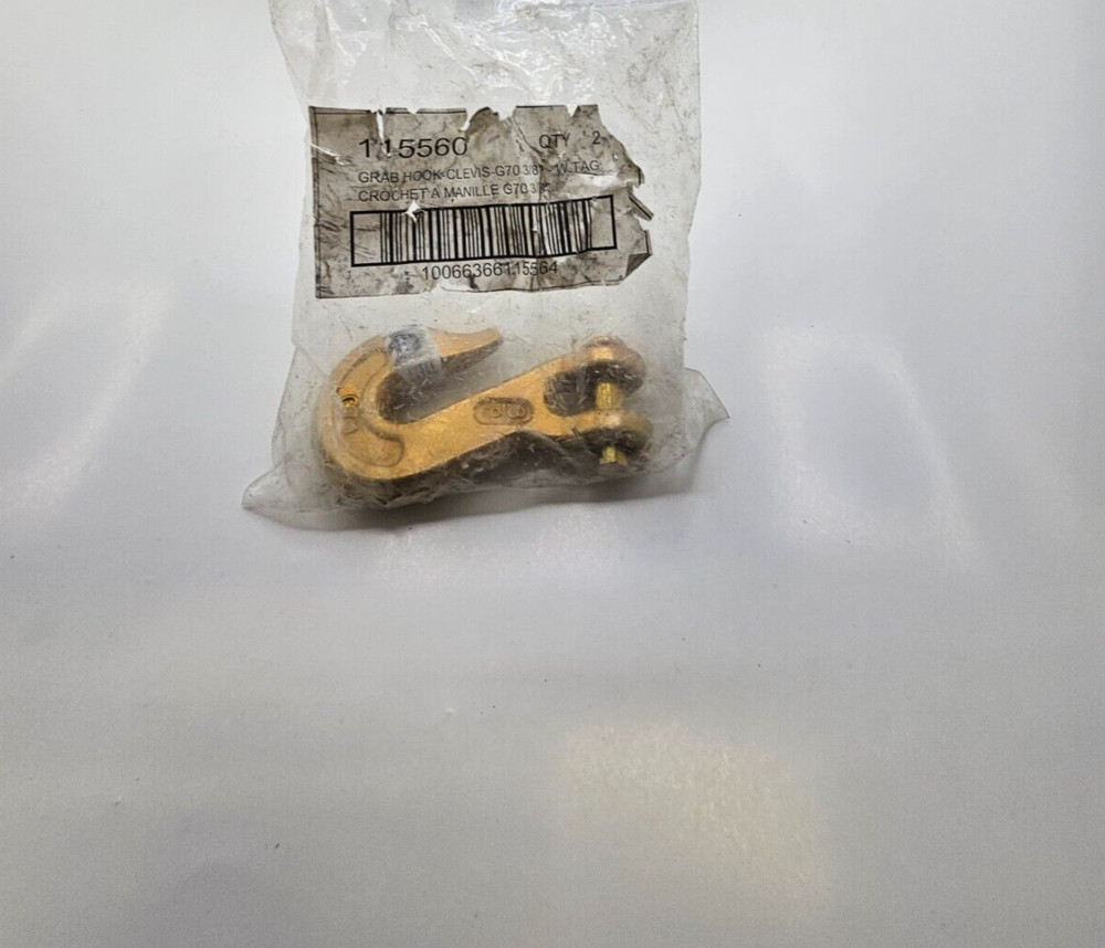 3/8" Grade 70  Grab Hook Clevis Forged