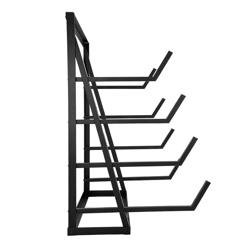 2000LBS 4-Tier Floor Standing Horizontal Storage Rack for Lumber/Pipe Adjustable