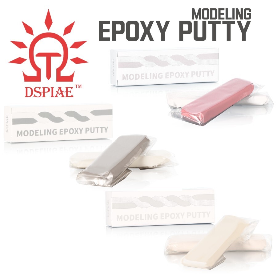 DSPIAE: Epoxy Putty - Modeling Hobby Putty - White : Black : Peach
