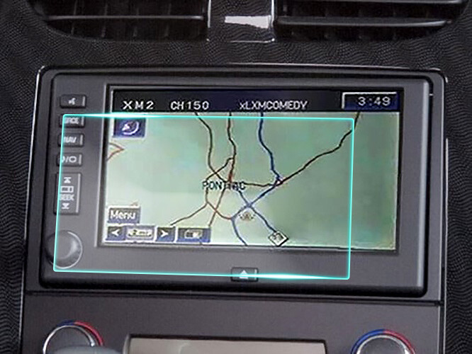 Crystal Clear Screen Protector for 2012 Chevrolet Corvette Vehicle Navigation