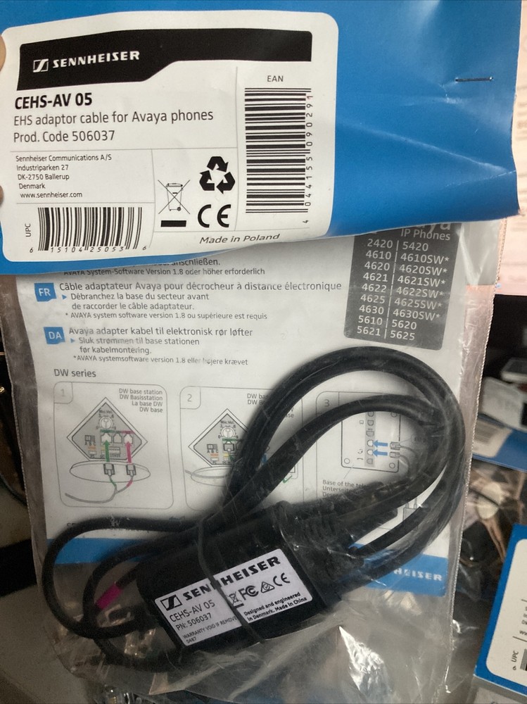 Sennheiser Avaya Adapter Cable For EHS CEHS AV 05 506037