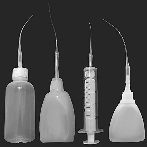 200 Pcs Micro Glue Tips Glue Extender Precision Applicator for Crafting Lab